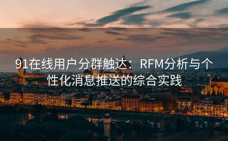 91在线用户分群触达：RFM分析与个性化消息推送的综合实践