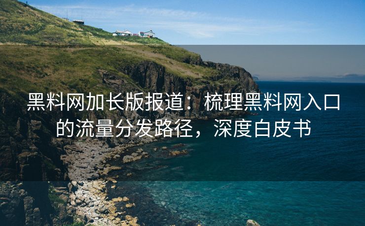 黑料网加长版报道:梳理黑料网入口的流量分发路径,深度白皮书 黑料网加长版报道:梳理黑料网入口的流量分发路径,深度白皮书