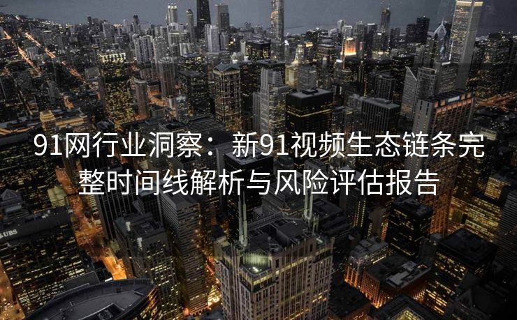 91网行业洞察：新91视频生态链条完整时间线解析与风险评估报告